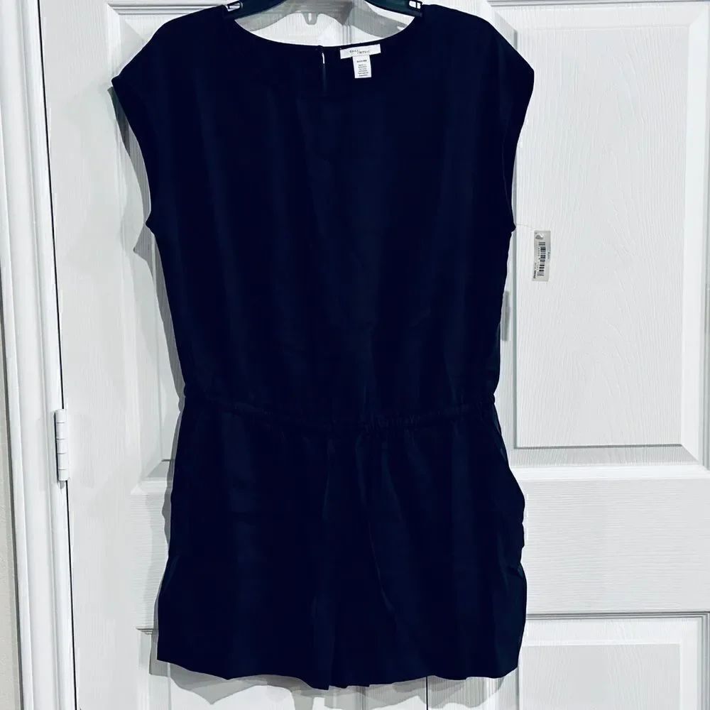 Daily Ritual Women's Tencel Sleeveless V-Back Romper - Picture 6 of 8
